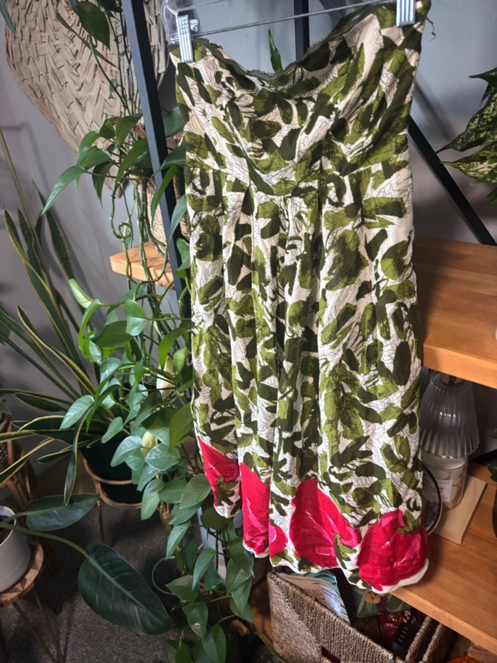 Anthropologie We Love Vera Berry Months Strawberry Dress | Size 0 - Picture 4 of 5
